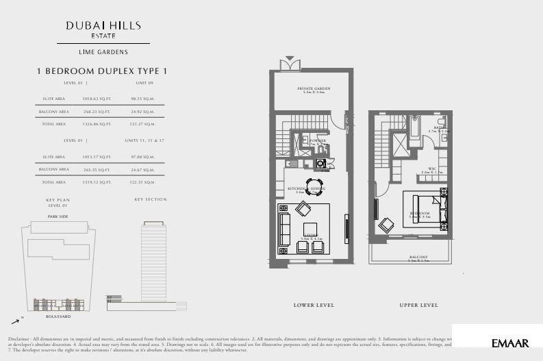 1BR Duplex Lime Gardens by Premier Heights Real Estates in Dubai 