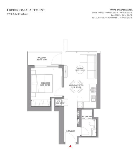 1BR Sobha Orbis