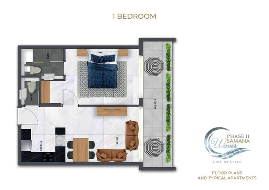 1BR SAMANA Waves  - D13 by Premier Heights Real Estates in Dubai 