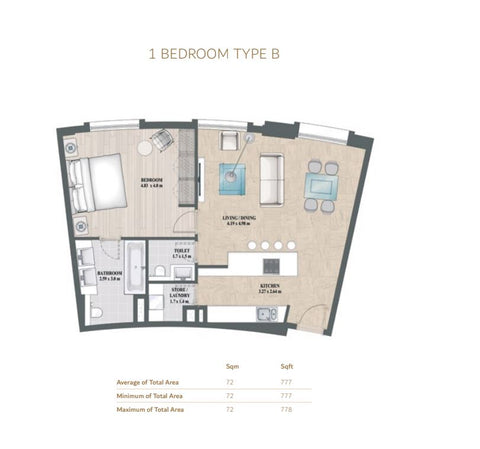 1BR Al Andalus Townhouses & Apartments