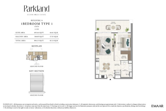 1BR Parkland