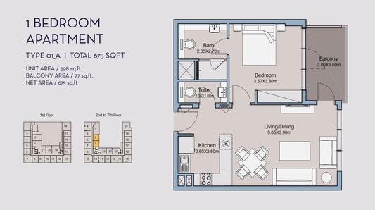 1BR Millennium Talia Residences