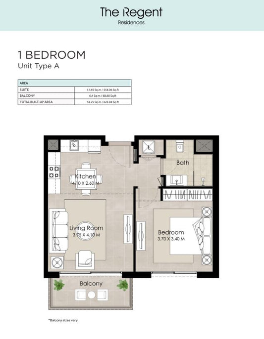 1BR Regent