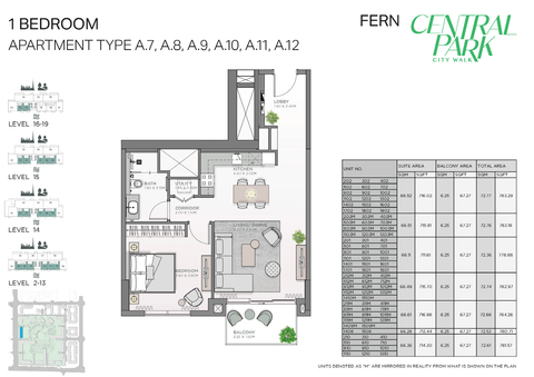 1BR Fern Central Park