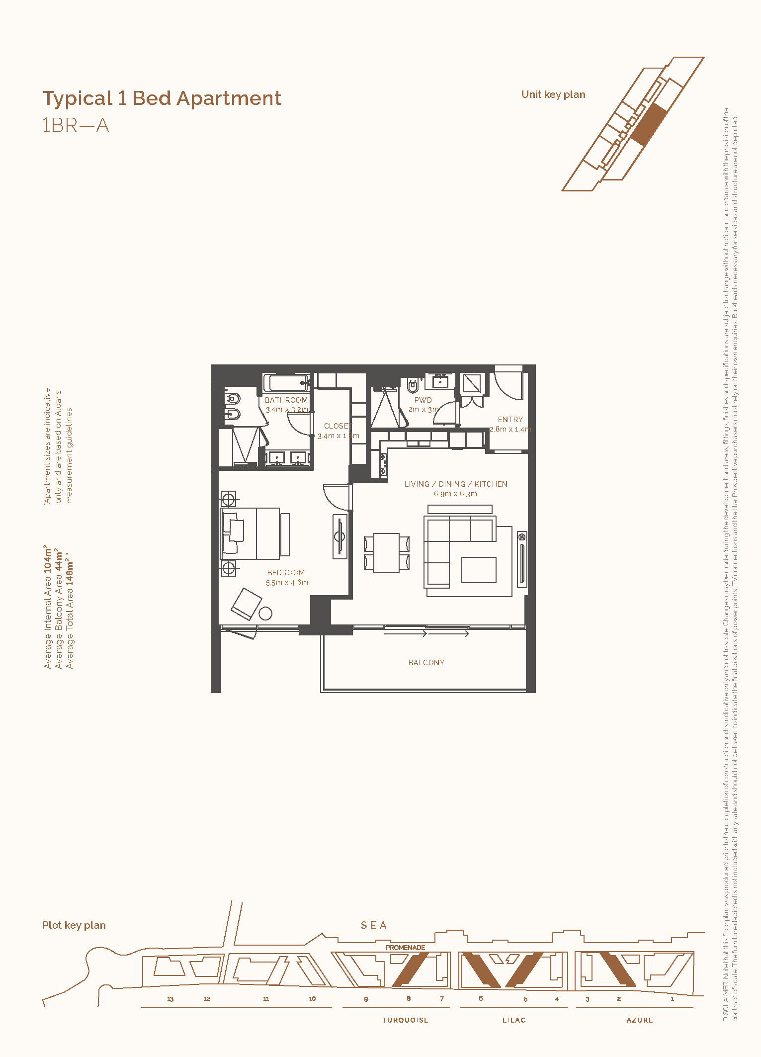 1BR Mamsha Al Saadiyat by Premier Heights Real Estates in Dubai 