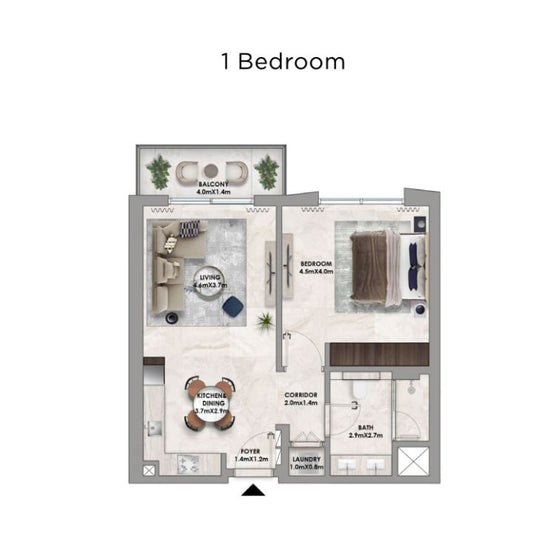 1BR Address Residence Hills Estate