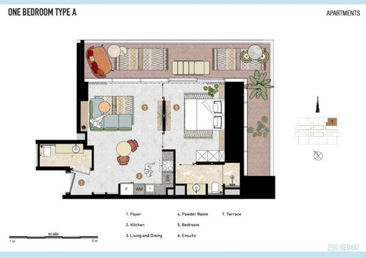 1BR 25Hours Heimat Residence by Premier Heights Real Estates in Dubai 