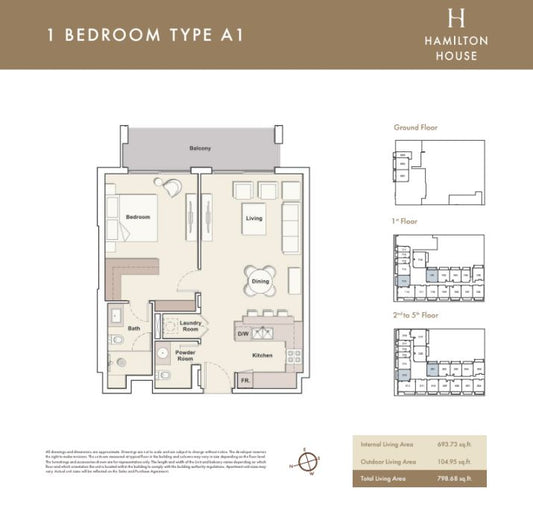 1BR Hamilton House - D14