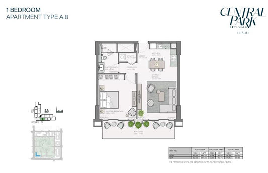 1BR Thyme Central Park