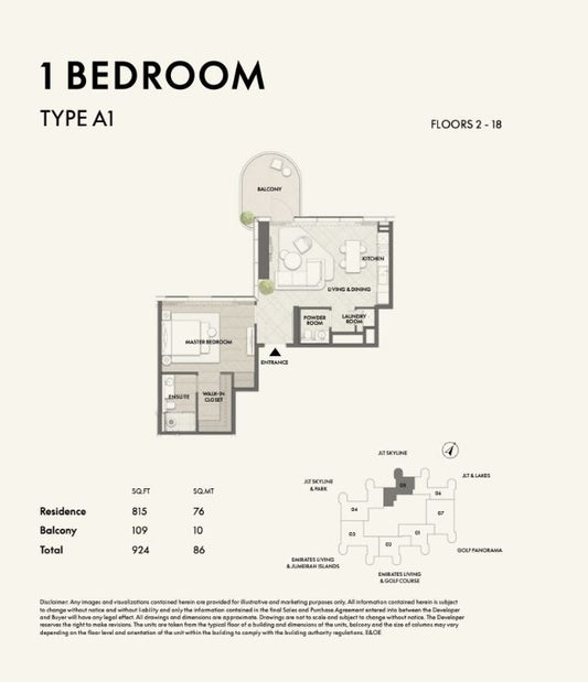 1BR W Residence JLT by Premier Heights Real Estates in Dubai 