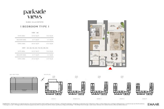 1BR Parkside Views