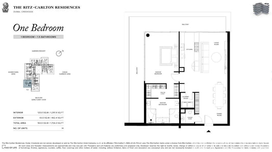 1BR The Ritz-Carlton Al Jaddaf