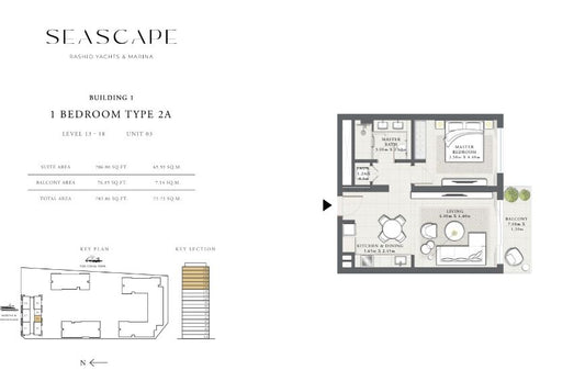 1BR Seascape  Rashid Yachts & Marina