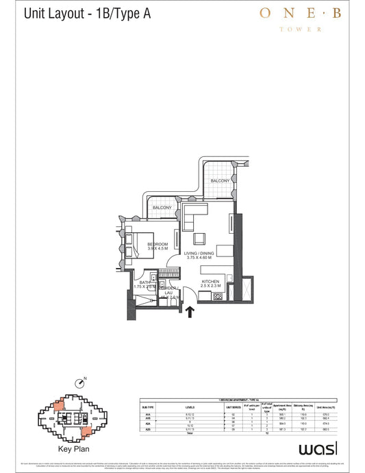 1BR WASL ONE B TOWER