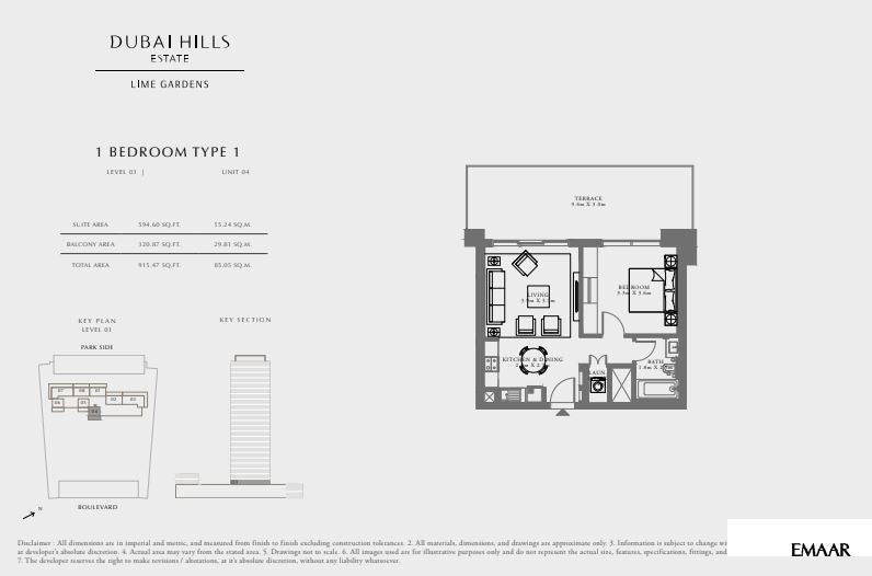 1BR Lime Gardens by Premier Heights Real Estates in Dubai 