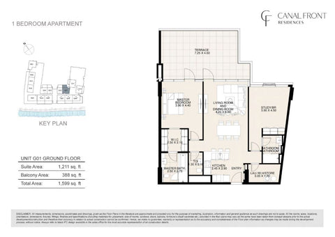 1BR Canal Front Residence