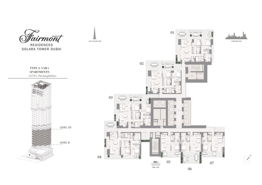 2BR Fairmont Residences Solara Tower