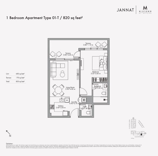 1BR Jannat Midtown