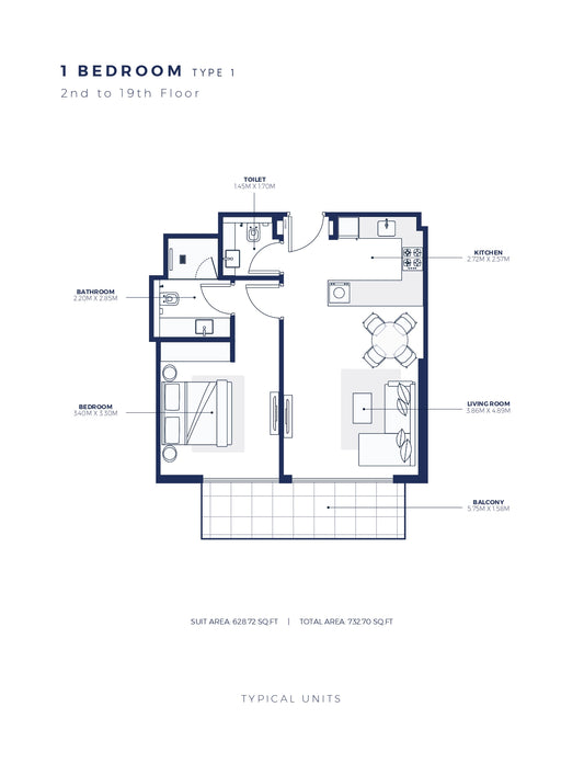 1BR Azizi Creek Views III by Premier Heights Real Estates in Dubai 