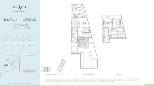 2BR Beach House RIXOS RESIDENCES by Premier Heights Real Estates in Dubai 