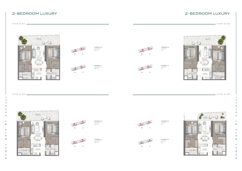 2BR DAMAC Bay 2 by Cavalli Residence by Premier Heights Real Estates in Dubai 