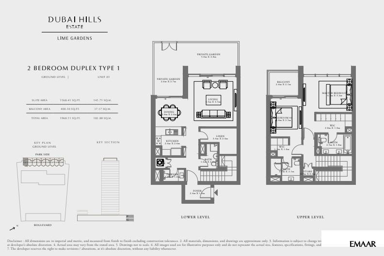 2BR Duplex Lime Gardens by Premier Heights Real Estates in Dubai 