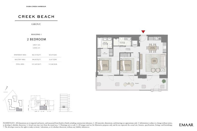 2BR Grove Creek Beach by Premier Heights Real Estates in Dubai 