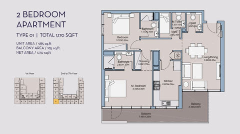 2BR Millennium Talia Residences