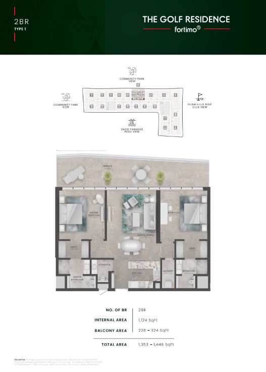 2BR The Golf Residence by Premier Heights Real Estates in Dubai 