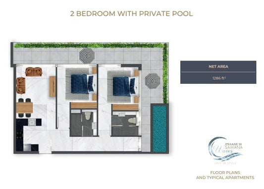 2BR SAMANA Waves  - D13 by Premier Heights Real Estates in Dubai 