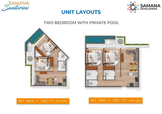 2BR SAMANA Santorini by Premier Heights Real Estates in Dubai 