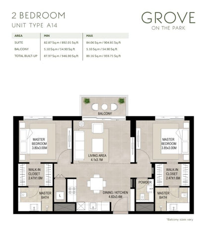 2BR Grove Residence