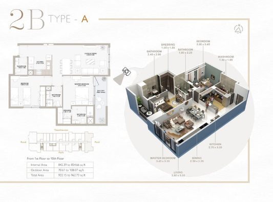 2BR Verdana Residence by Premier Heights Real Estates in Dubai 