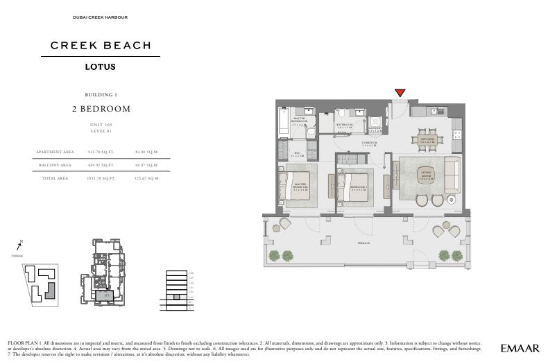 2BR Lotus Creek Beach by Premier Heights Real Estates in Dubai 