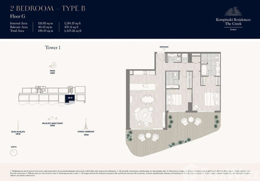 2BR Kempinski Residences Al Jaddaf