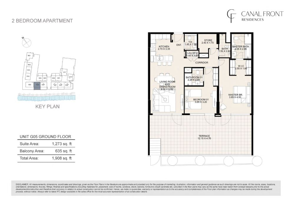 2BR Canal Front Residence by Premier Heights Real Estates in Dubai 