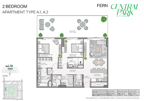 2BR Fern Central Park