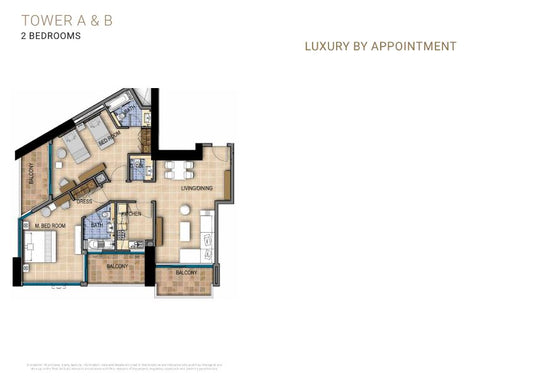 2BR DAMAC PRIVE Residence