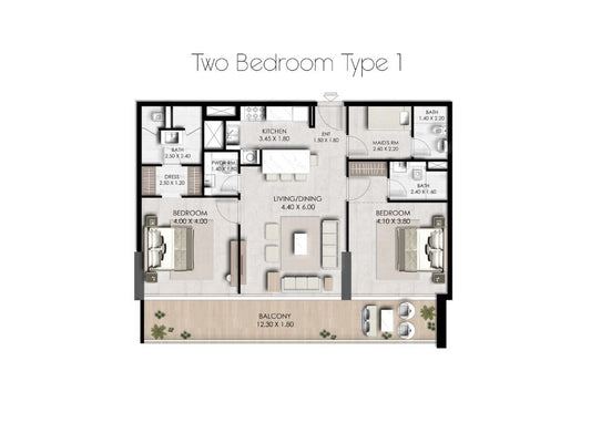 2BR Fairway Residences