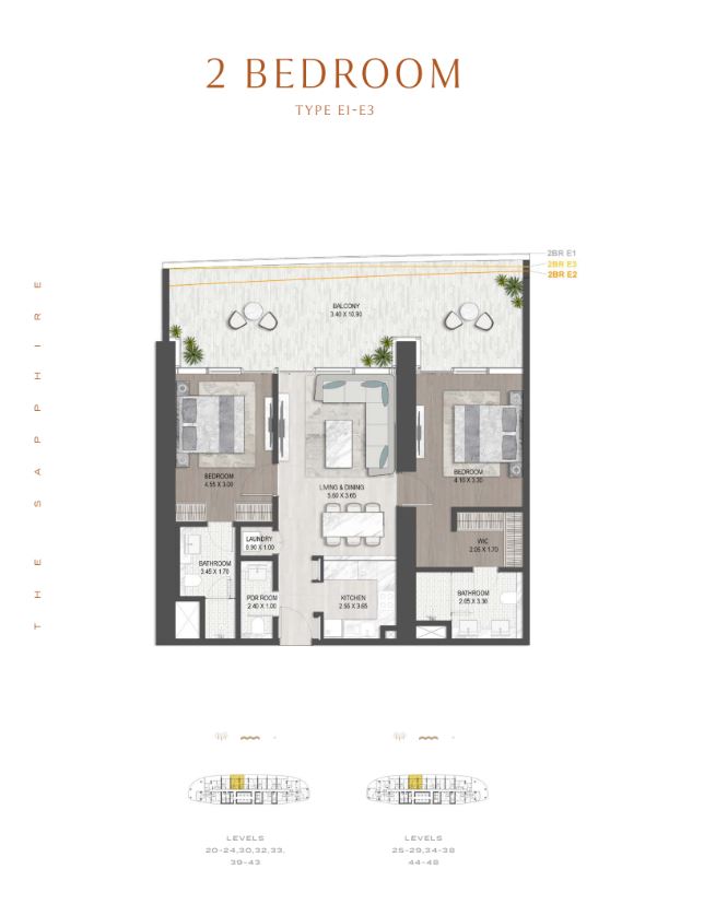 2BR DAMAC Sapphire by Premier Heights Real Estates in Dubai 