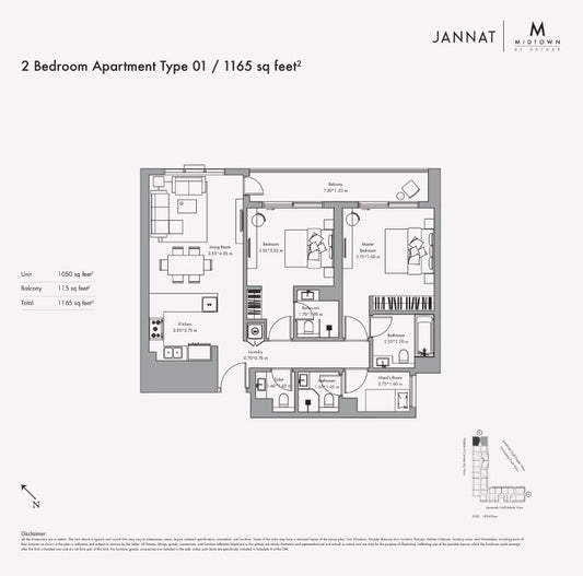 2BR Jannat Midtown