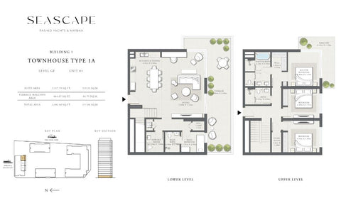 3BR Townhouse Seascape  Rashid Yachts & Marina