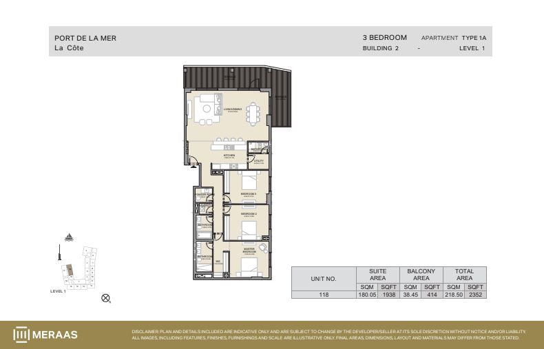 3BR La Rive at Port de La Mer by Premier Heights Real Estates in Dubai 