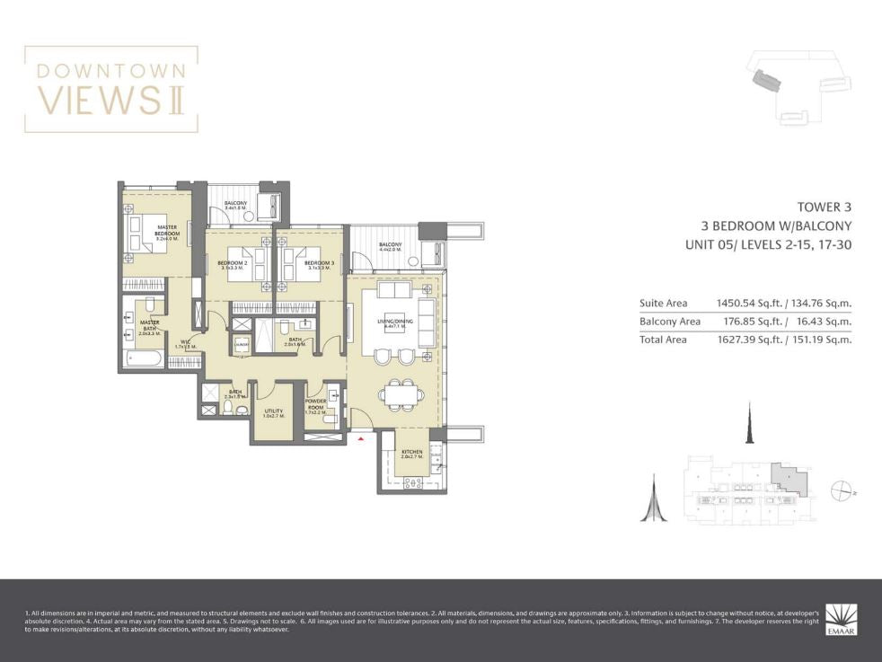 3BR Downtown Views II by Premier Heights Real Estates in Dubai 