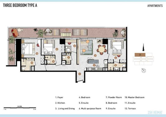 3BR 25Hours Heimat Residence by Premier Heights Real Estates in Dubai 