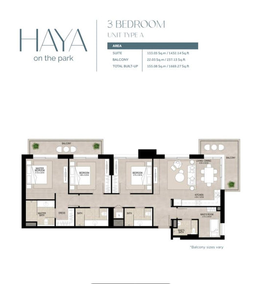 3BR Haya on the Park