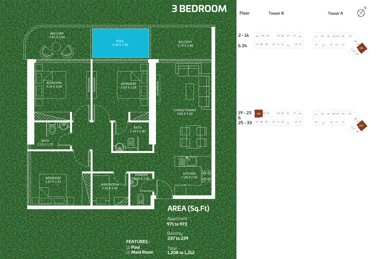 3BR Sportz by Premier Heights Real Estates in Dubai 