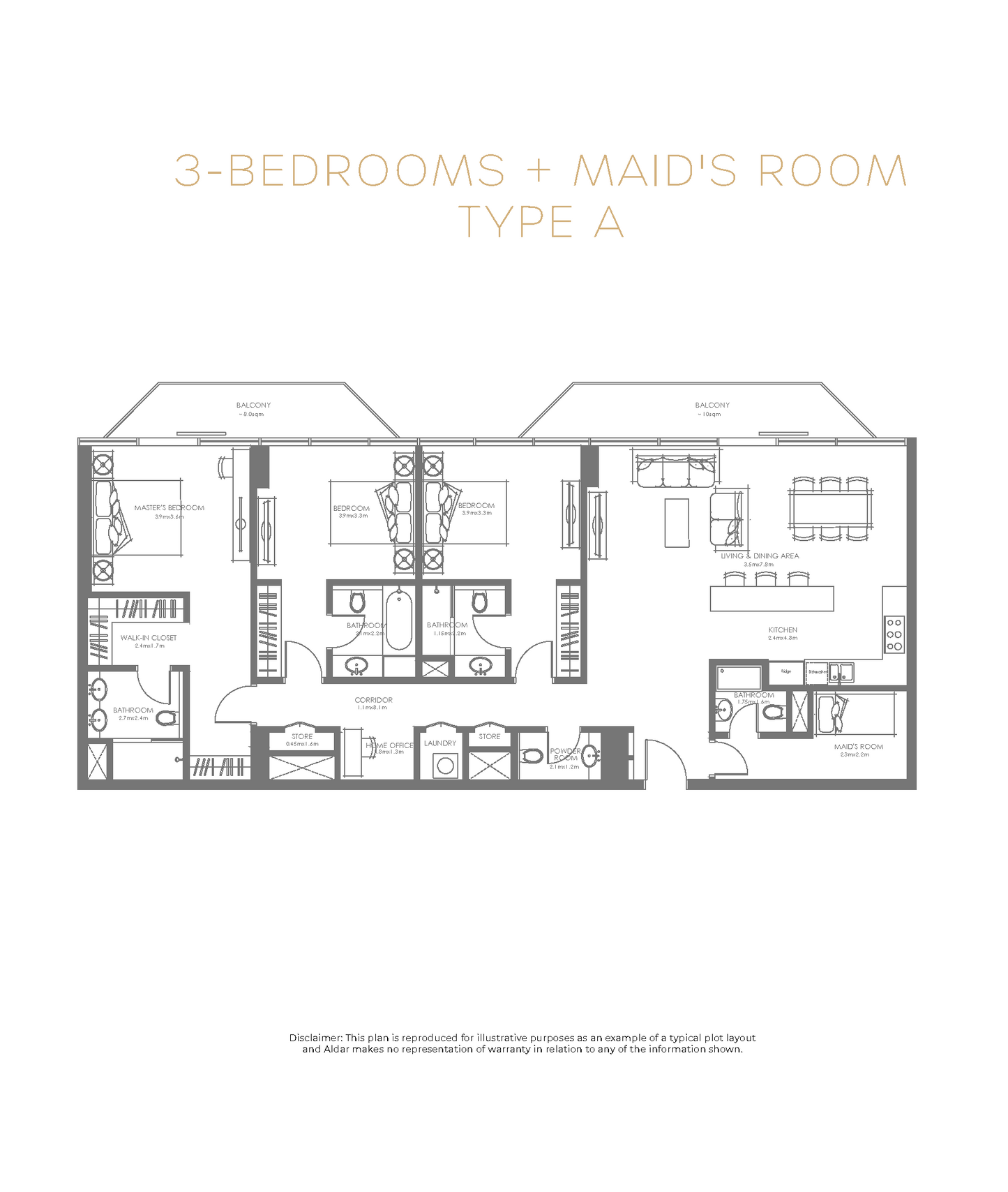 3BR Louvre Abu Dhabi Residence by Premier Heights Real Estates in Dubai 