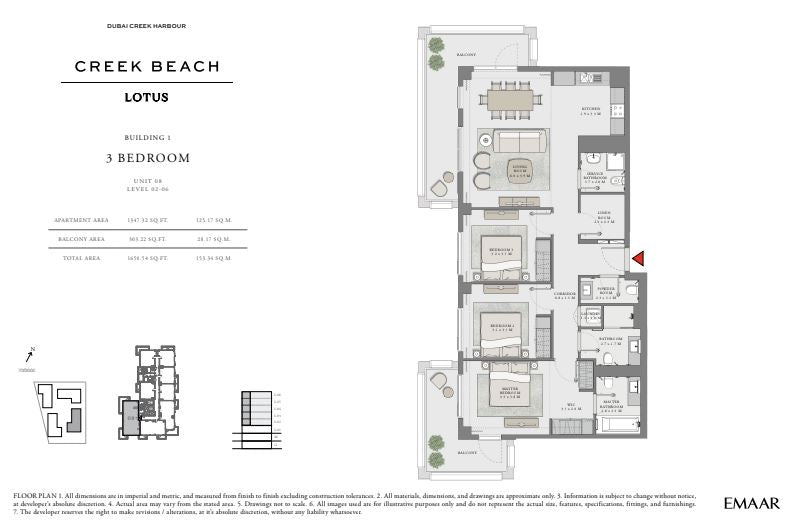 3BR Lotus Creek Beach by Premier Heights Real Estates in Dubai 