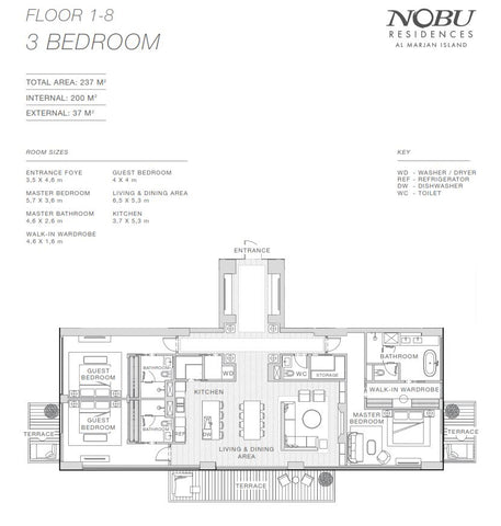 3BR Nobu Residences